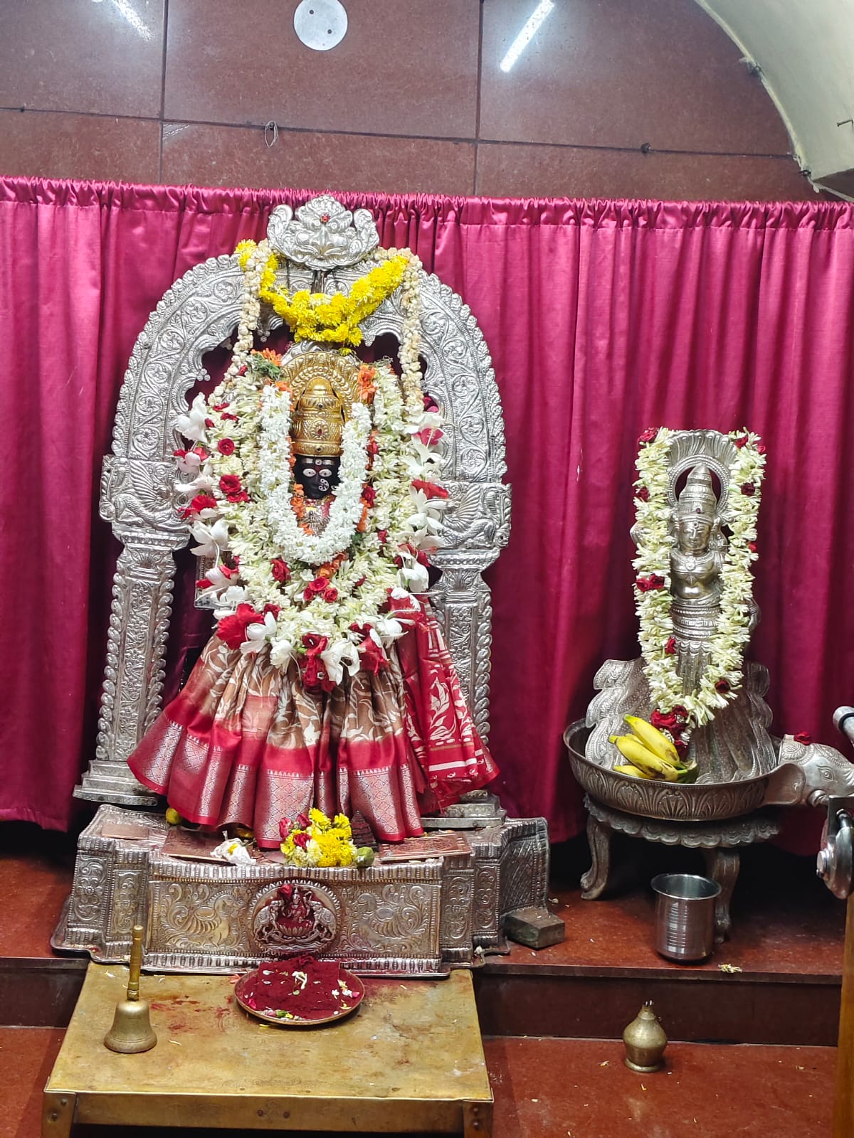 Goddess deity in ceremonial decoration